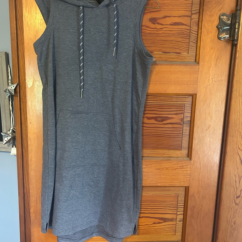 Kyodan Charcoal Hoodie Dress